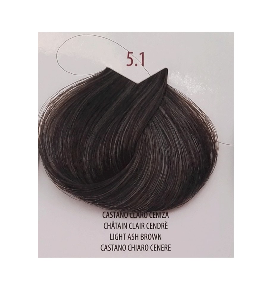 Tinta Castano Chiaro Cenere 5.1 Life Color Plus 100 ML hair evoluti