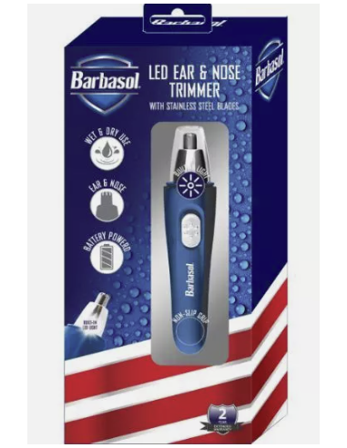 BARBASOL TRIMMER LED PER ORECCHIE E NASO - prodotti per parrucchieri - hairevolution prodotti