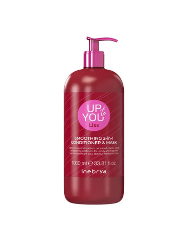 MASCHERA UP TO YOU 2IN1 CONDITIONER + MASK CAPELLI RIBELLI E CRESPI 1000ML INEBRYA - .hairevolution-prodotti.com